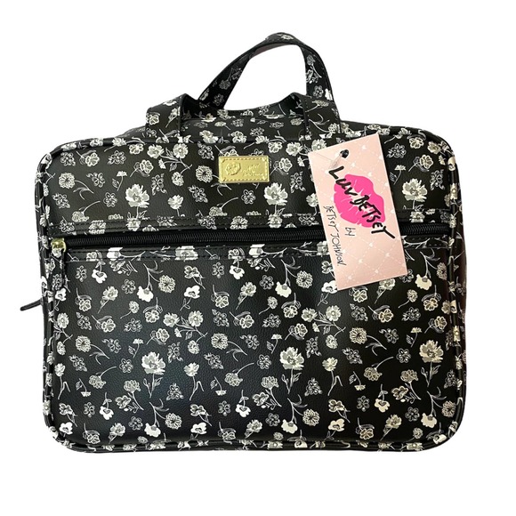 Luv Betsey Top Handle Floral Cosmetics Weekender - Picture 1 of 7